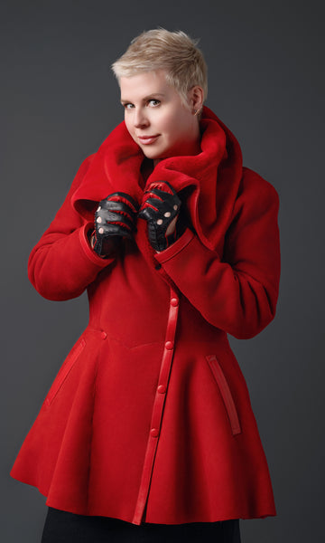 ムートン・ファーコート JIL SANDER RED SHEARLING COAT Amazon | [Denny&Dora] 新しいシャーリングコートメンズレッド